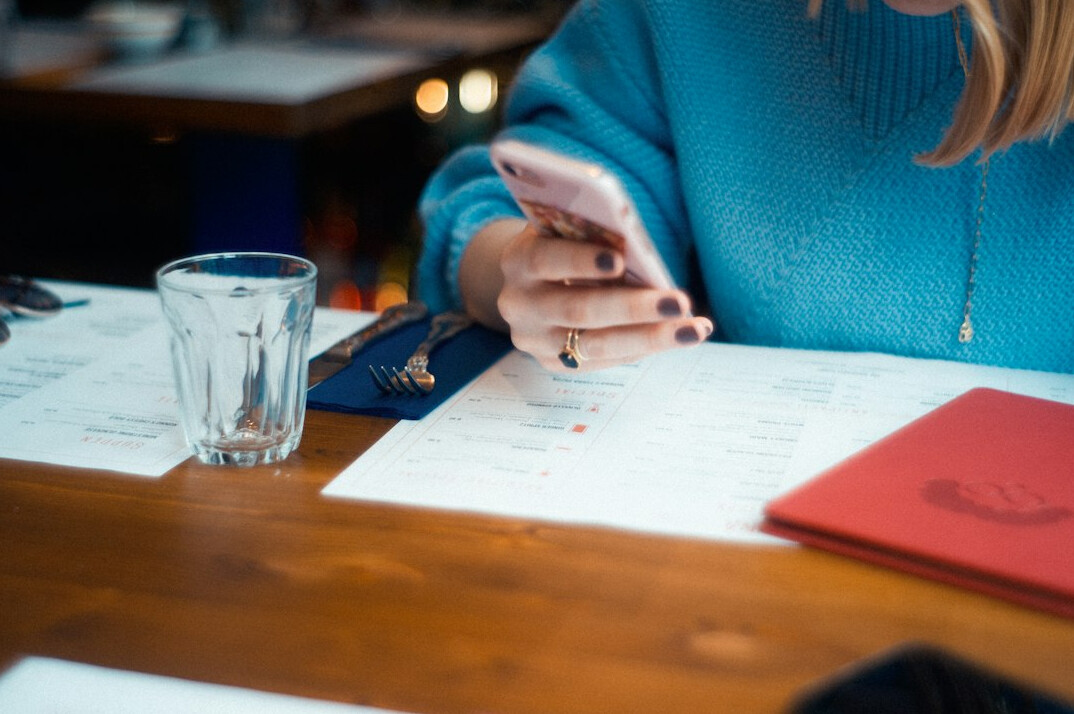person reviewing financial statements